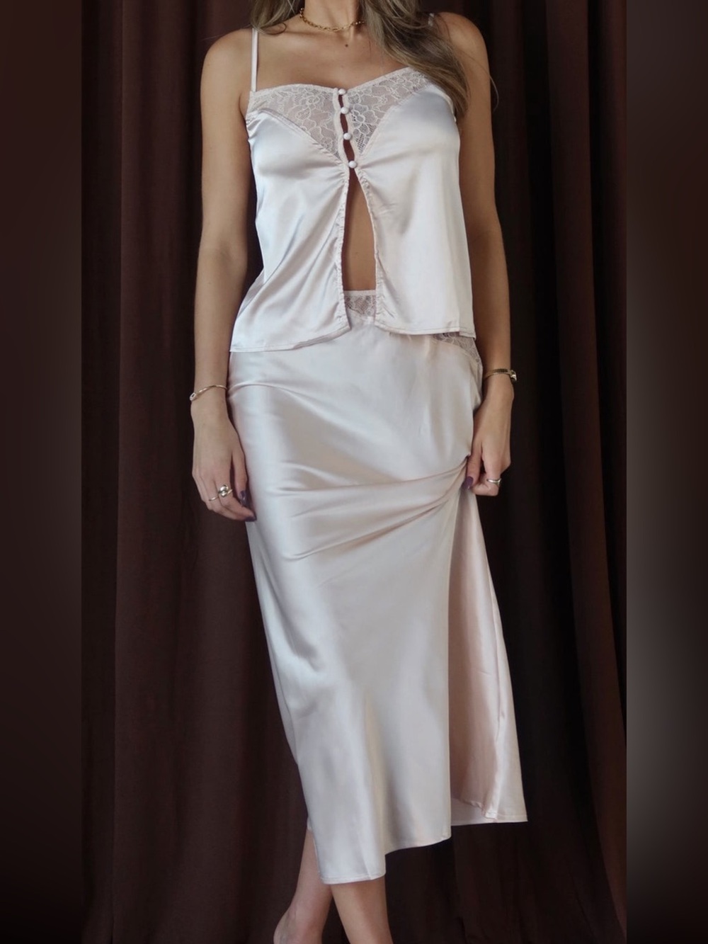NWT Set Satin & Lace Bride